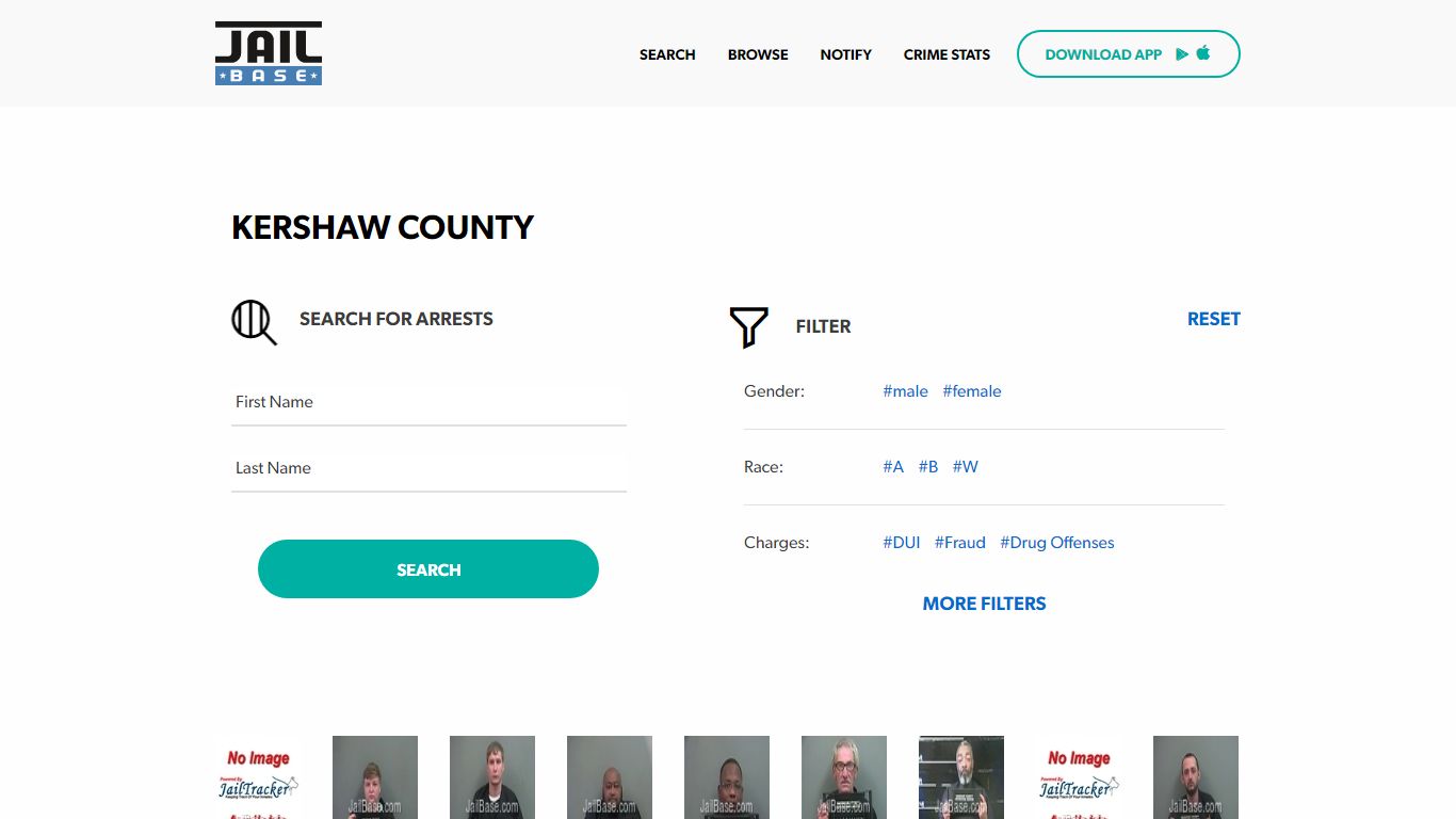 Kershaw County Jail Inmate Search and Mugshots | JailBase